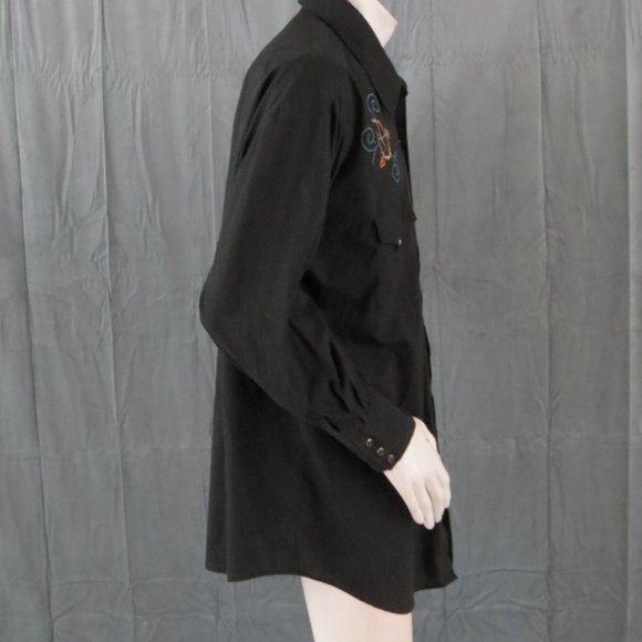 Vintage Western Shirt - Wagon Wheel Design by MWG - Men's 2XL - Picture 10 of 11